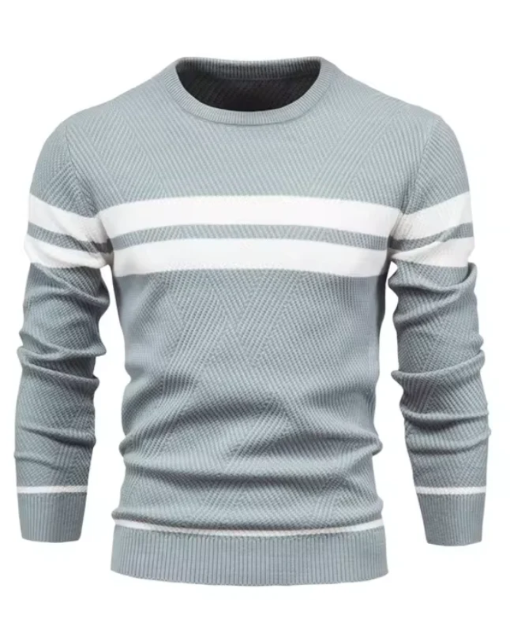 Elegante jersey de hombre con rayas