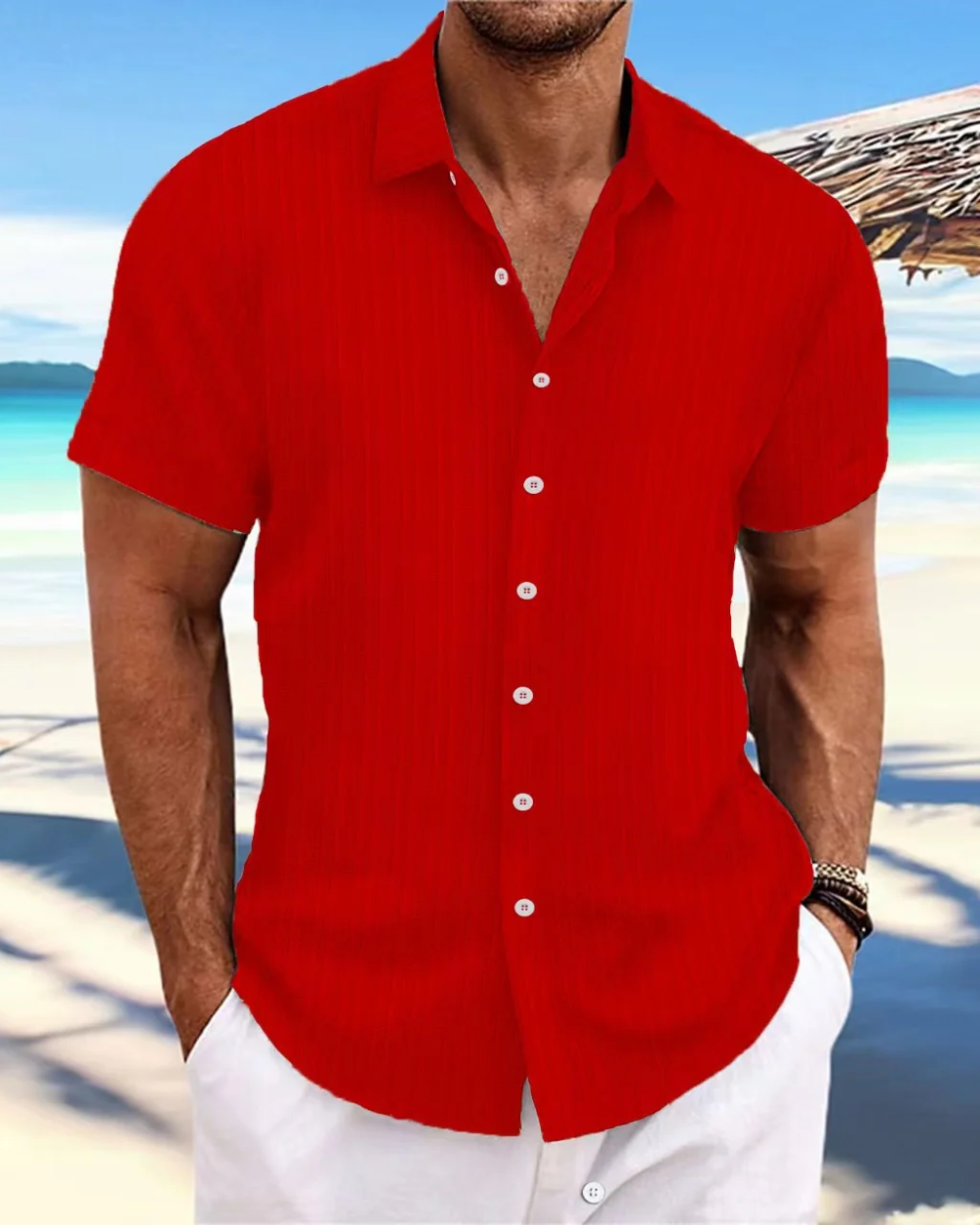 Camisa casual de manga corta