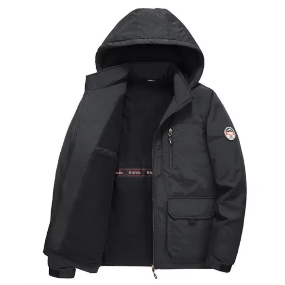 Chaqueta con forro polar grueso