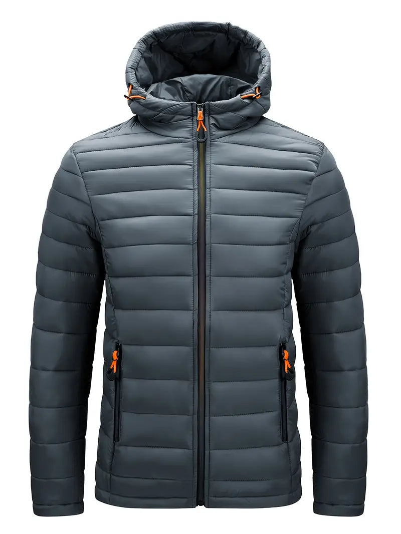Elegante chaqueta con capucha