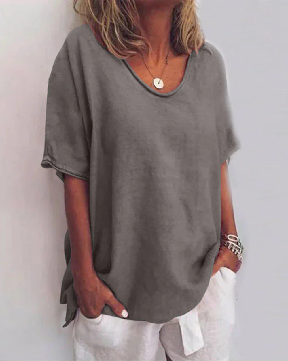 Cómoda camiseta holgada