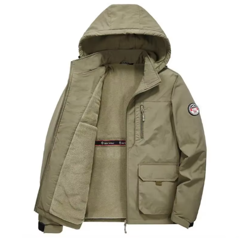 Chaqueta con forro polar grueso