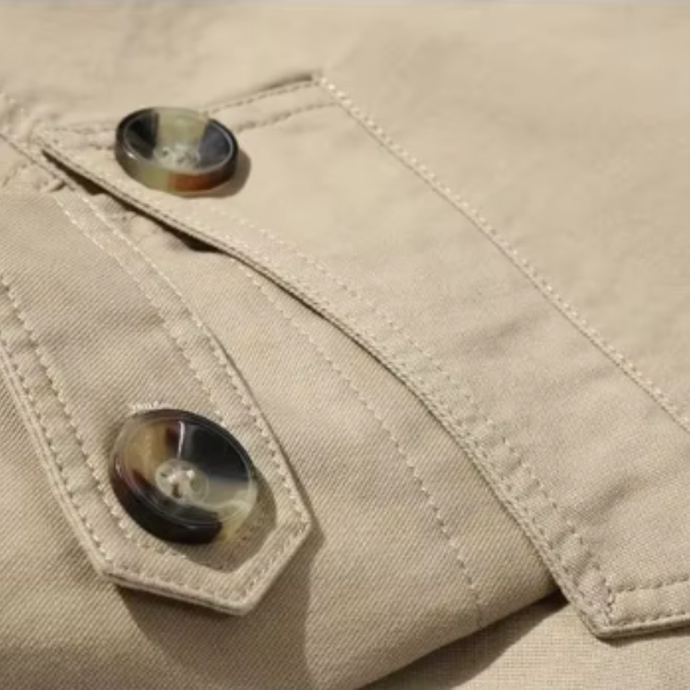 Chaqueta de algodón cortaviento