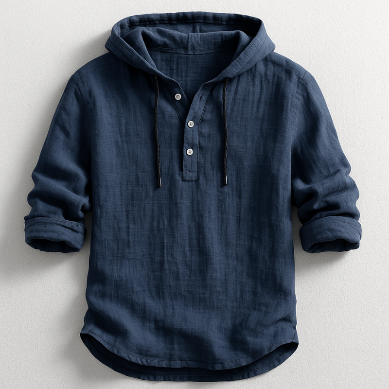 Elegante camisa con capucha