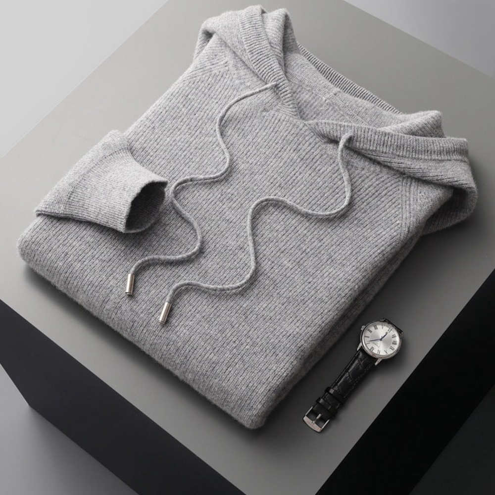 Sudadera con capucha de lana merina Arezzo