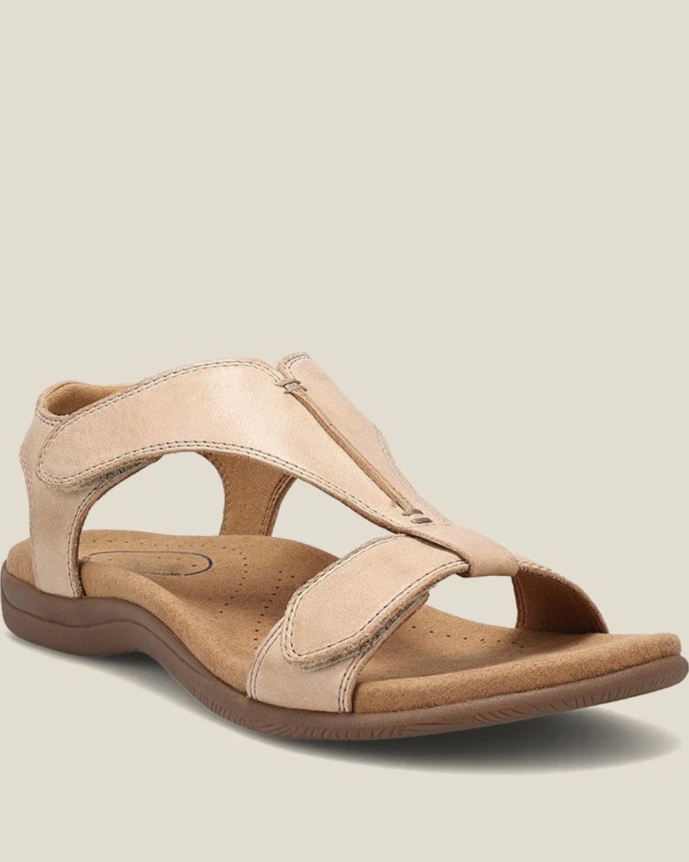 Sandalias ortopédicas de piel para mujer