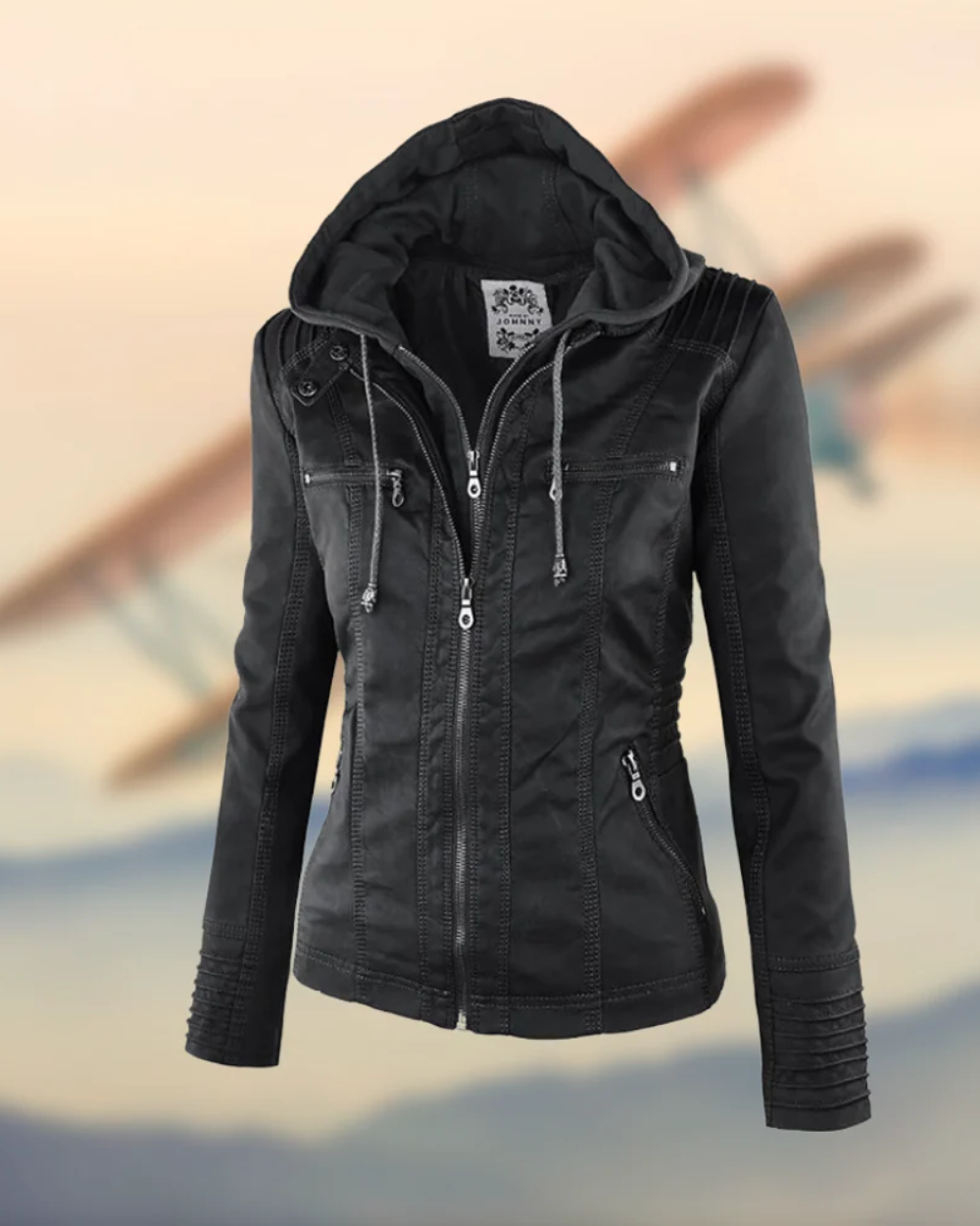 Chaqueta de piel vegana