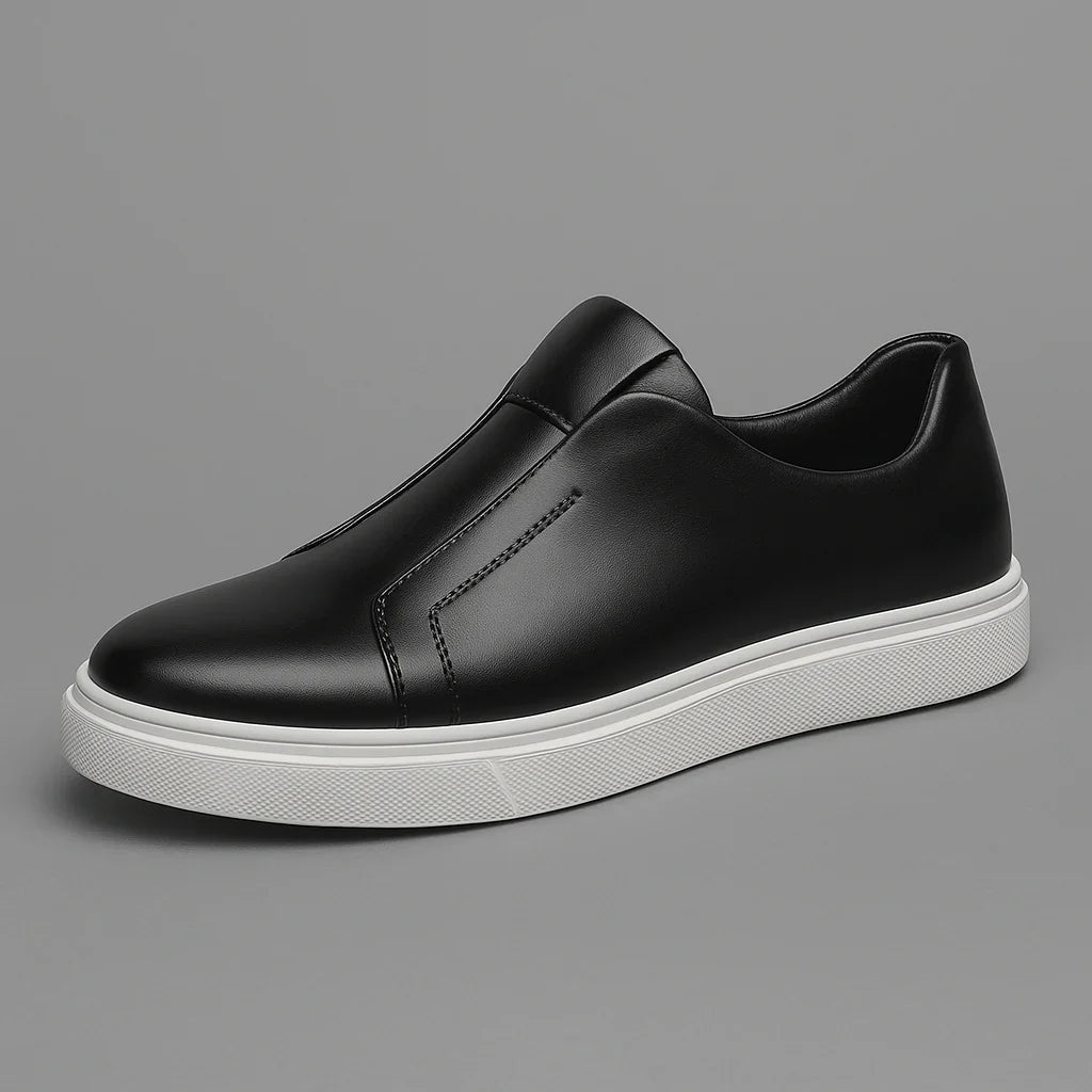 Elegantes zapatos de piel sin cordones
