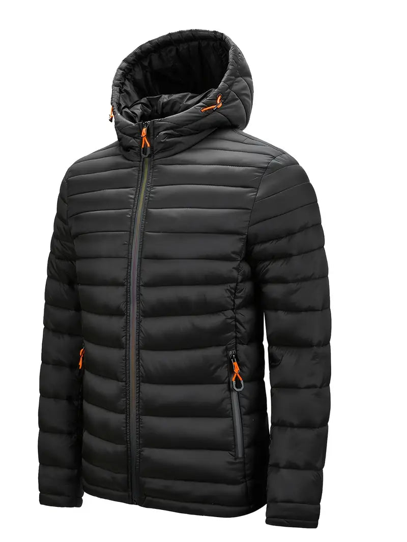 Elegante chaqueta con capucha