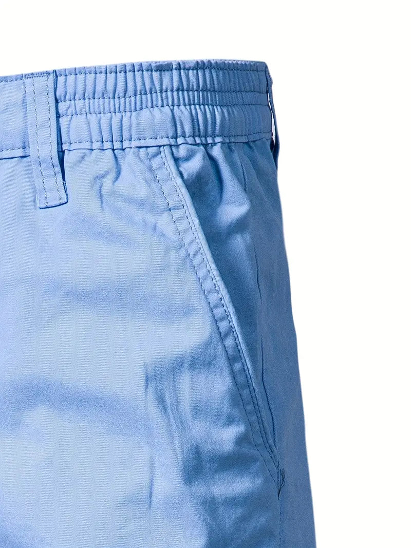 Elegantes pantalones cortos de algodón