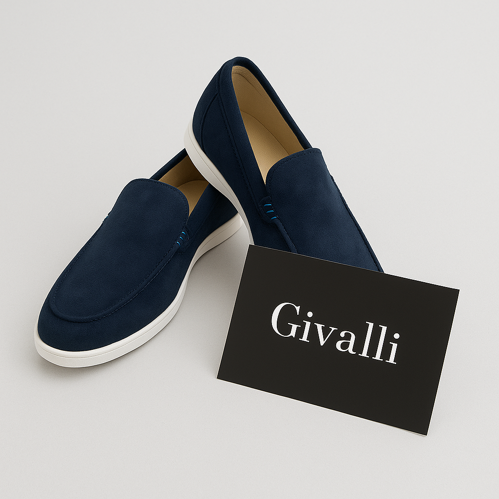 Elegantes mocasines de ante