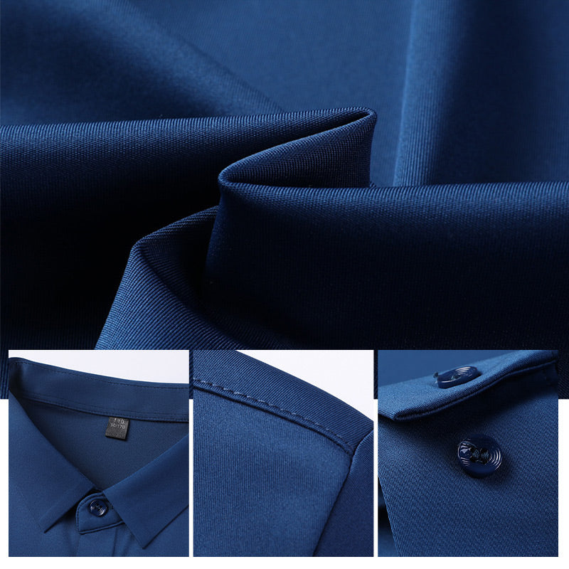 Camisa elástica sin arrugas