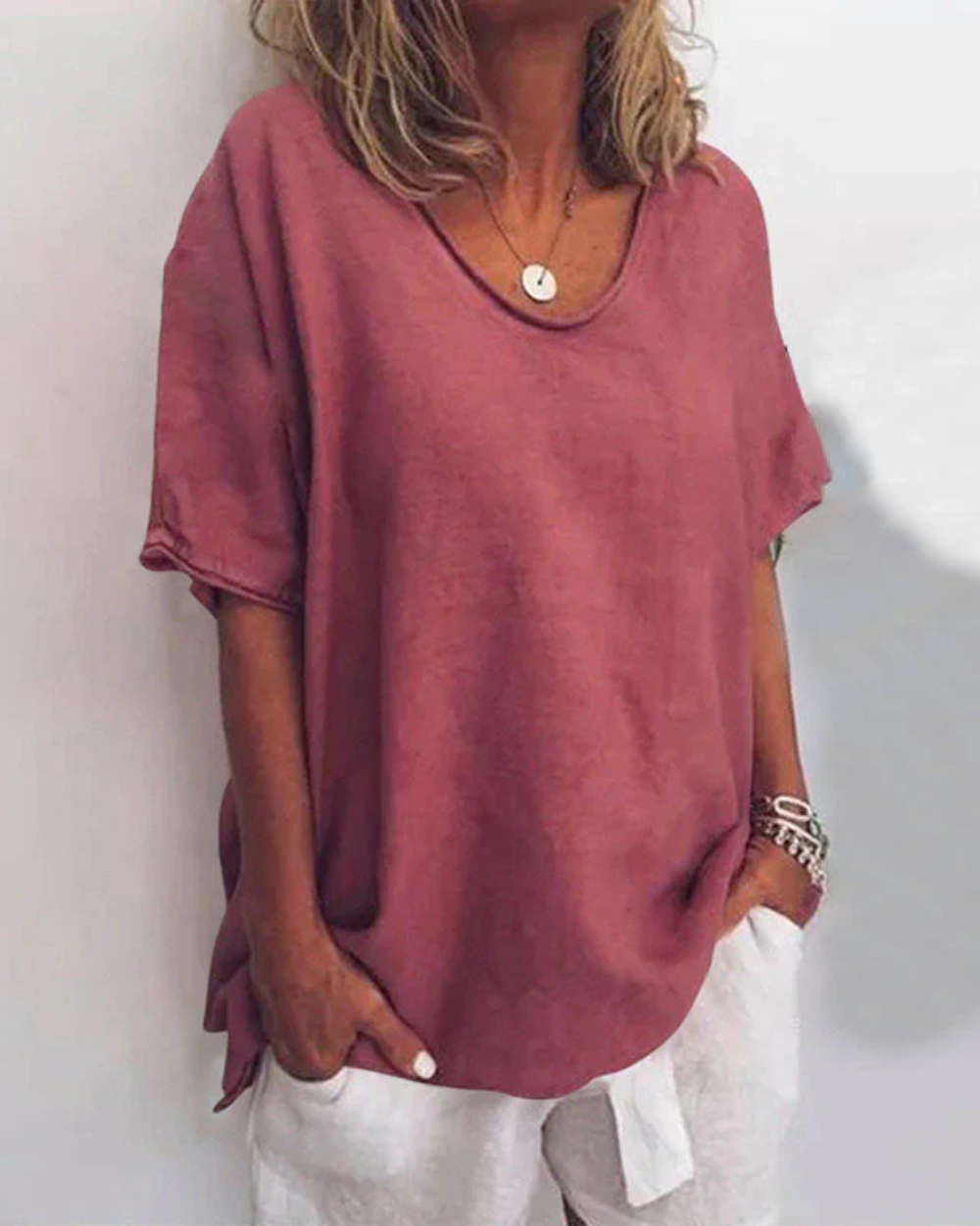 Cómoda camiseta holgada