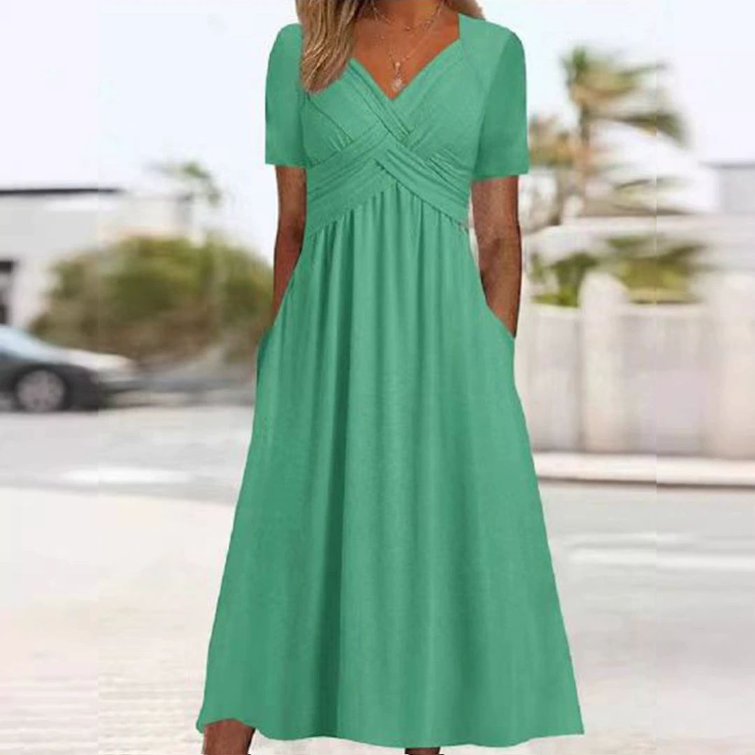 Vestido con escote en V