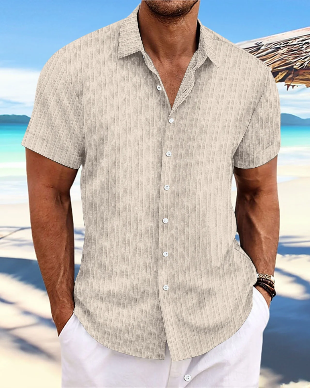 Camisa casual de manga corta