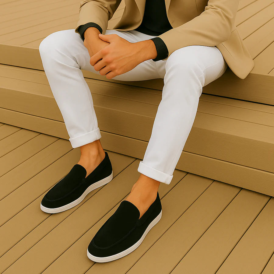 Mocasines casuales de ante