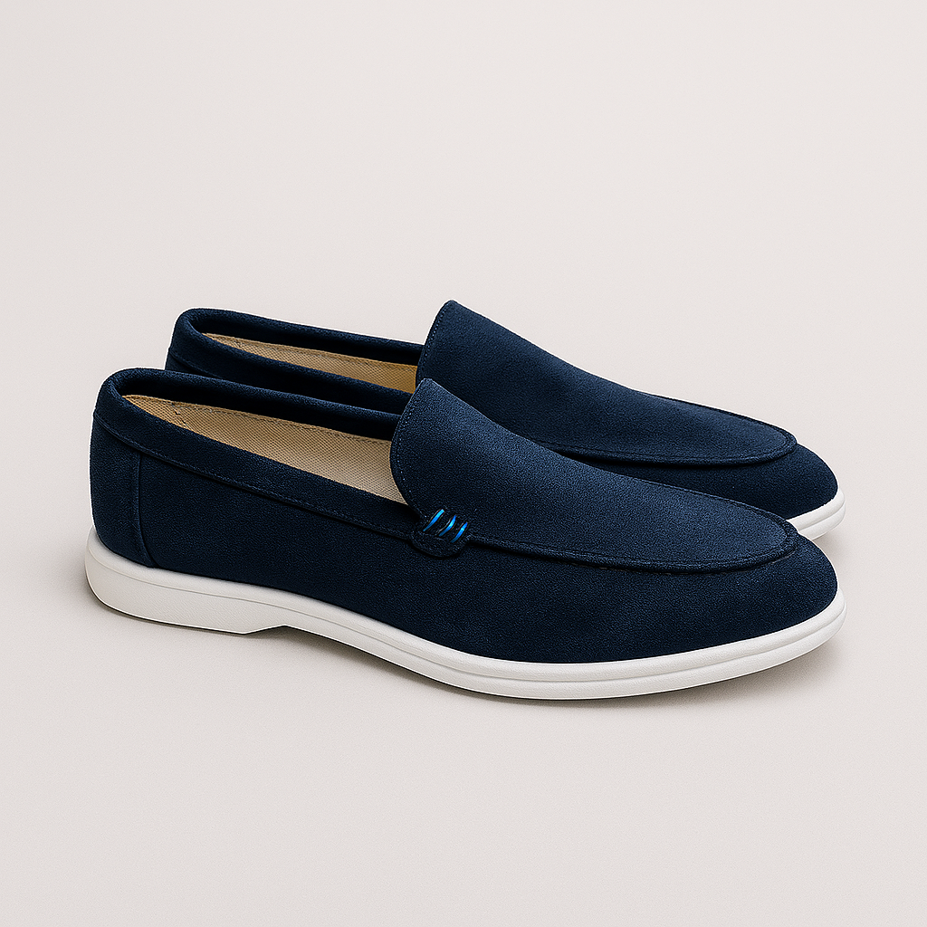 Elegantes mocasines de ante