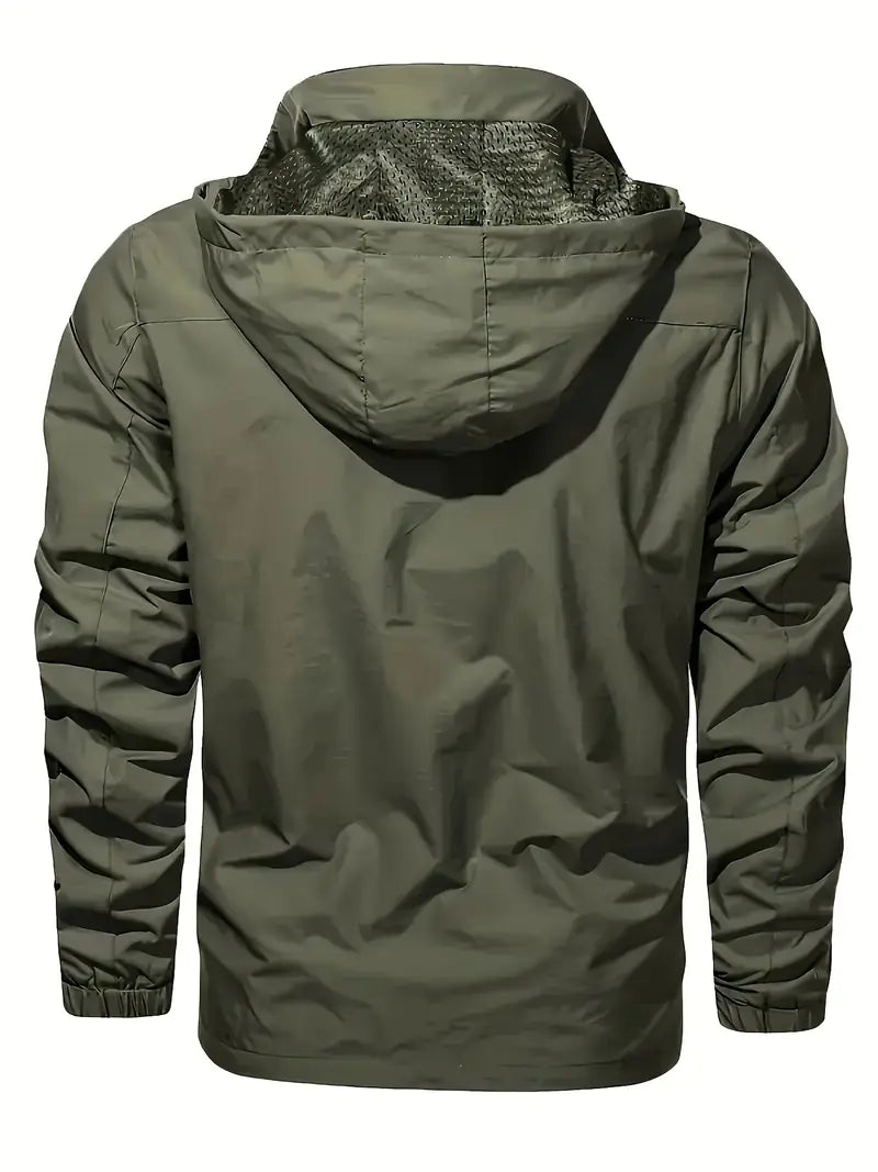 Elegante chaqueta cortaviento