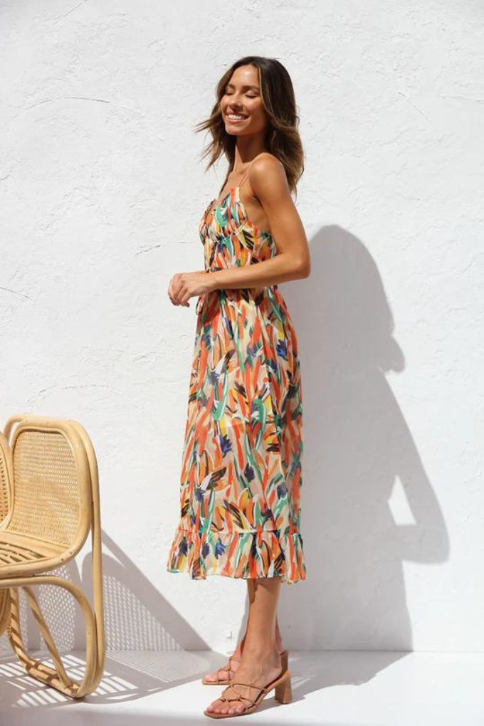 Elegante vestido midi