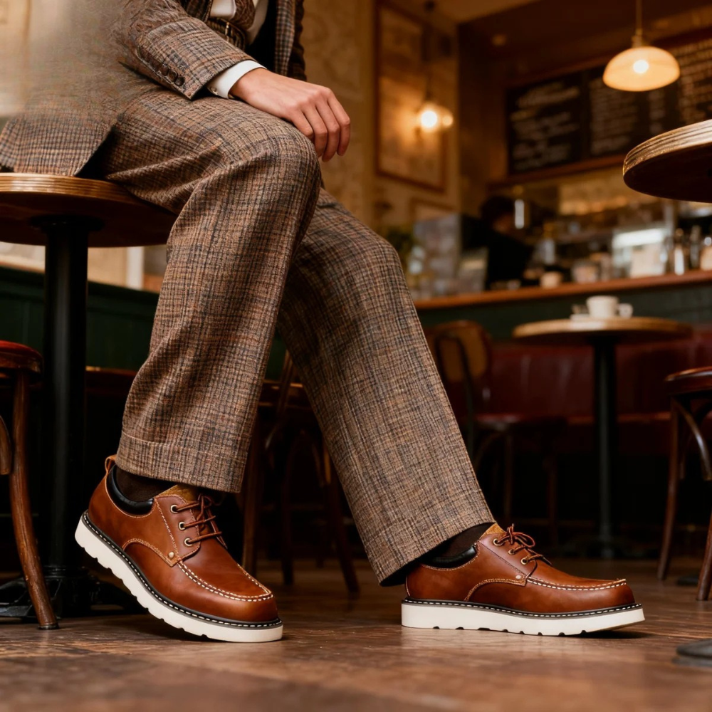 Zapatos retro casuales de cuero
