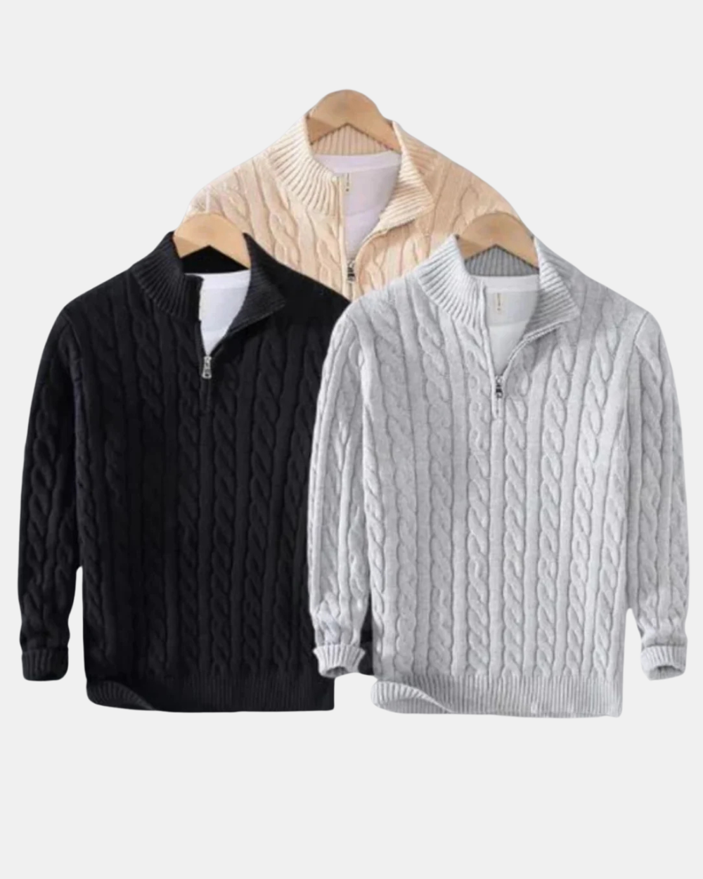 Sudadera con media cremallera Pietro