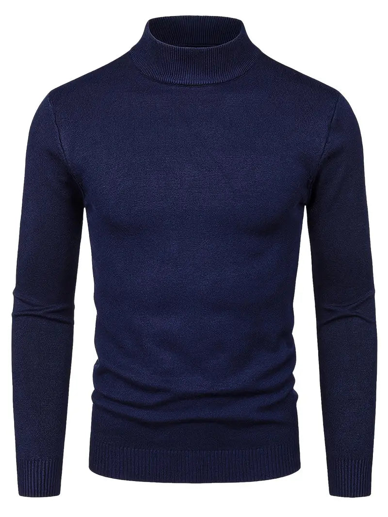 Elegante jersey de cuello alto