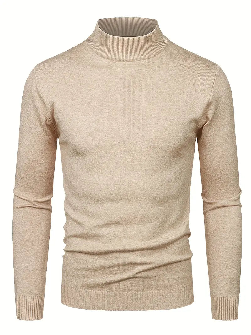 Elegante jersey de cuello alto