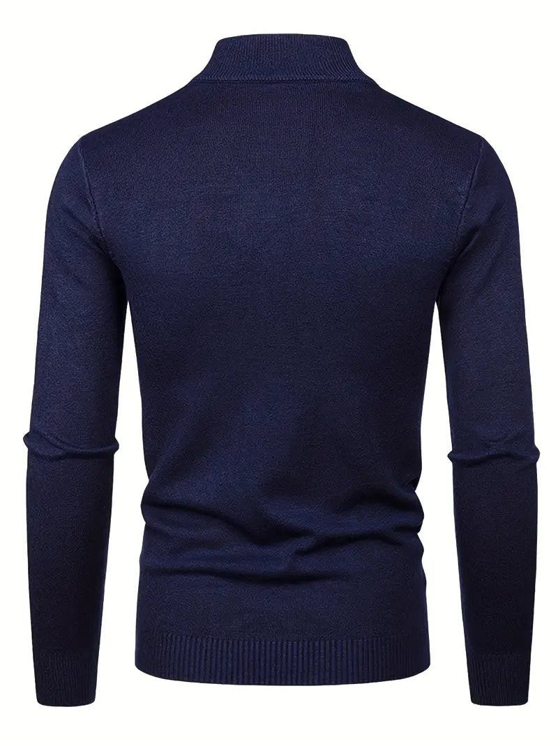 Elegante jersey de cuello alto
