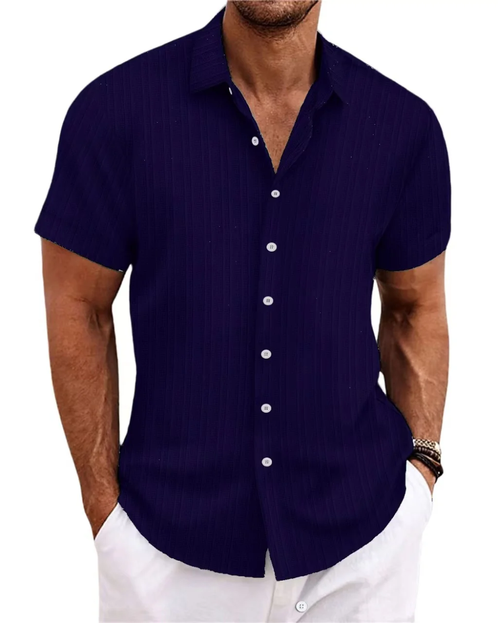 Camisa casual de manga corta