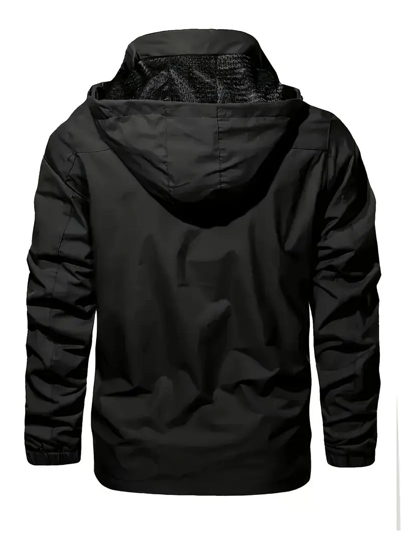 Elegante chaqueta cortaviento