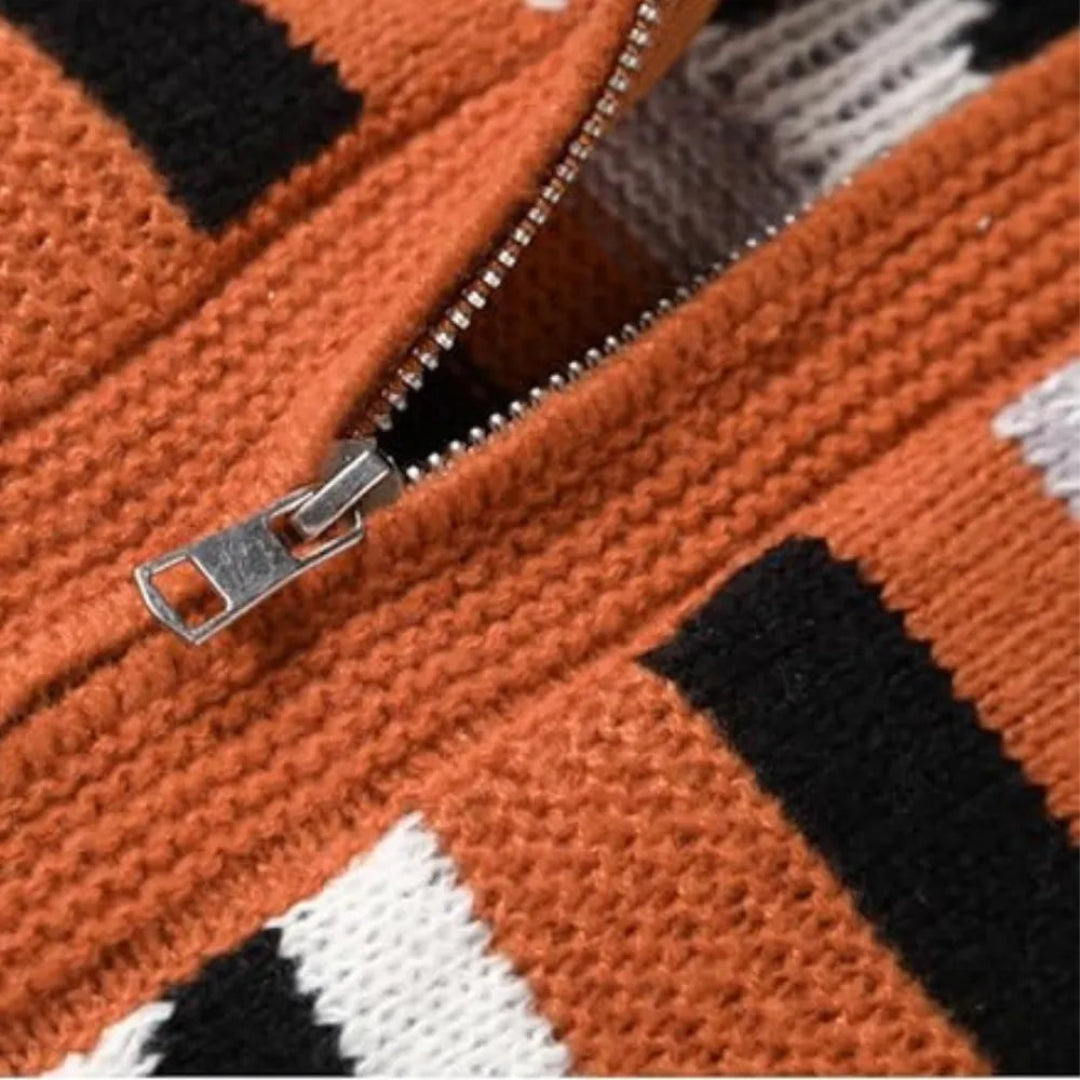 Elegante cárdigan de jacquard