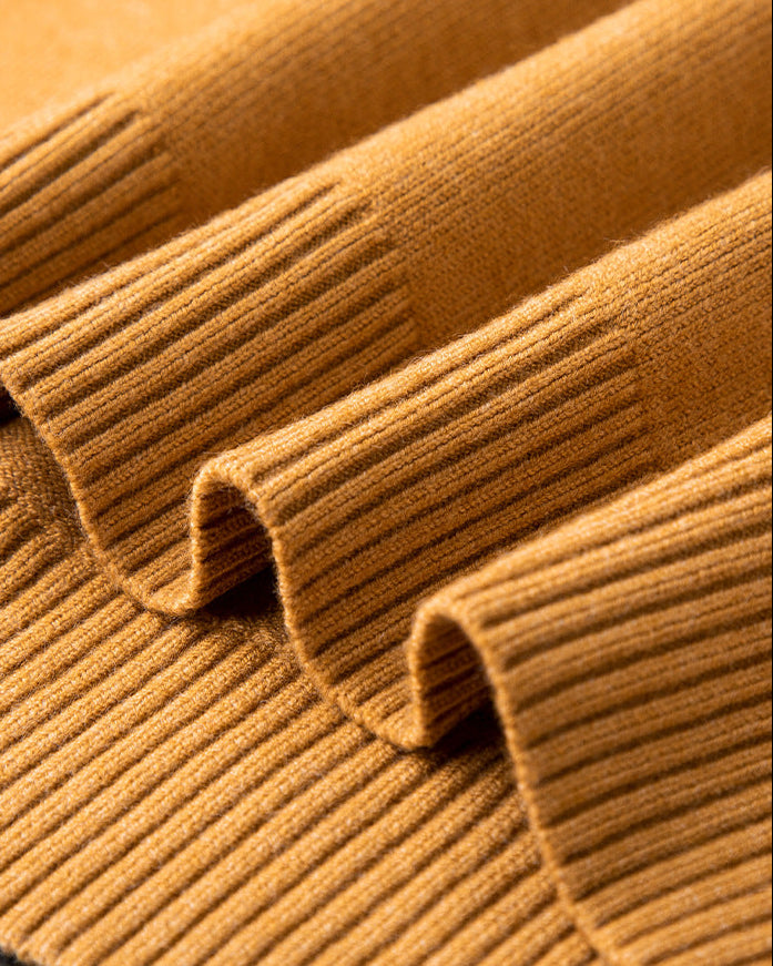 Elegante jersey de cachemira con cuello en V