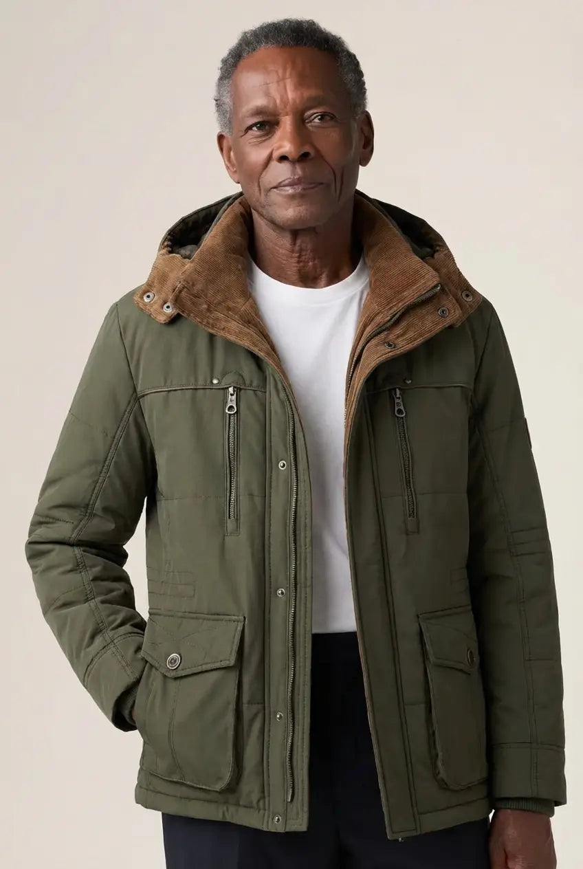 Givalli - Chaqueta de invierno acolchada