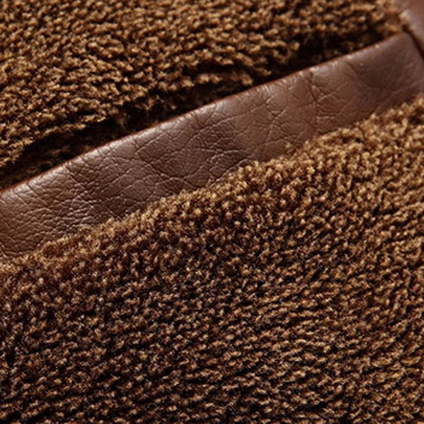 Chaqueta de piel de alta calidad para hombre