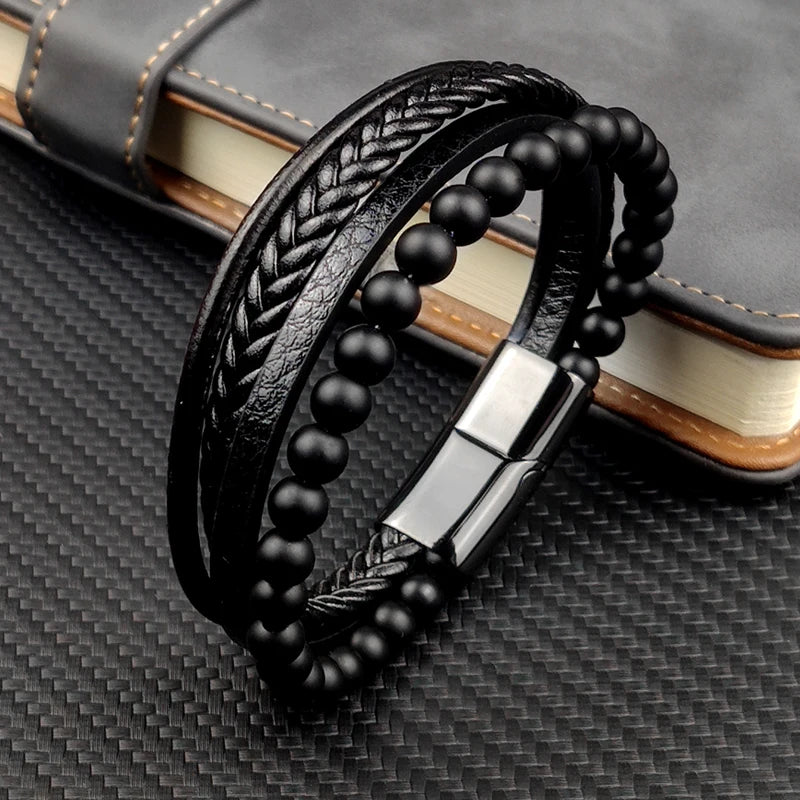 Pulsera de acero de lujo para hombre