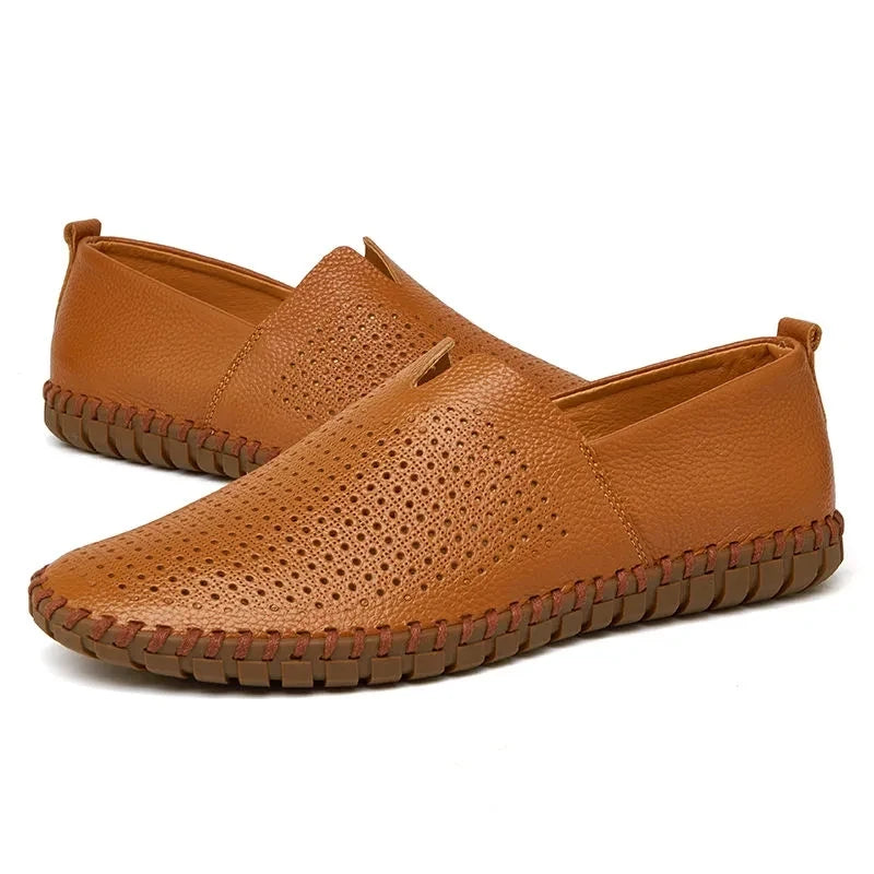 Mocasines de piel transpirable
