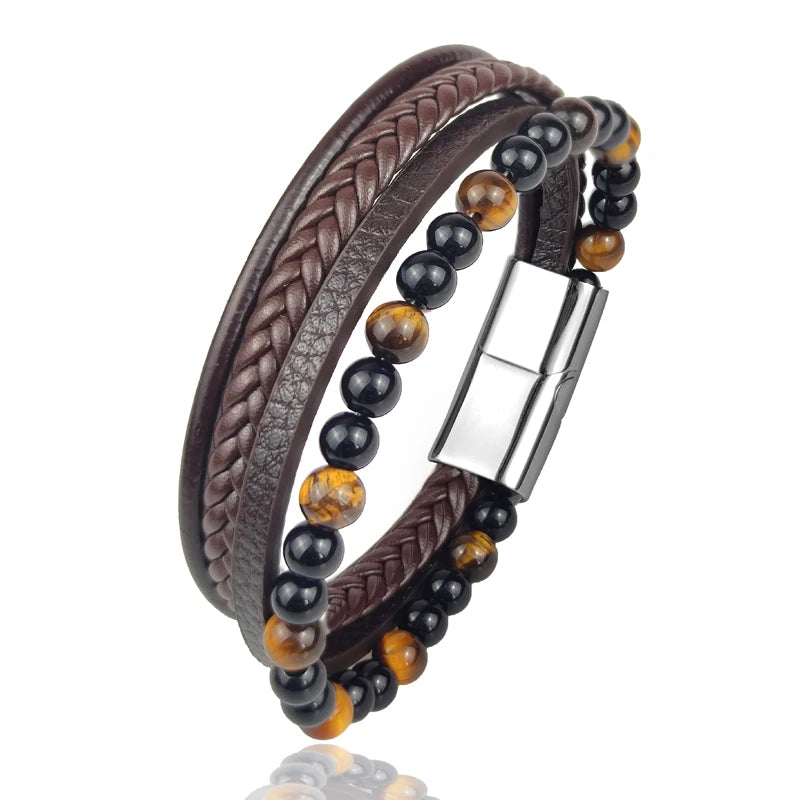 Pulsera de acero de lujo para hombre