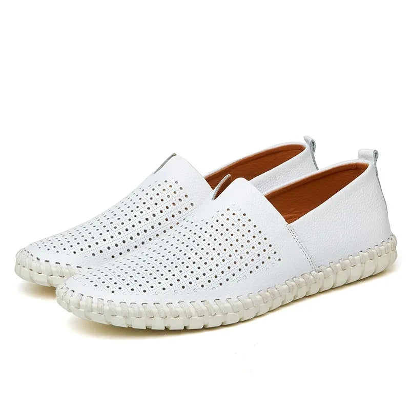 Mocasines de piel transpirable