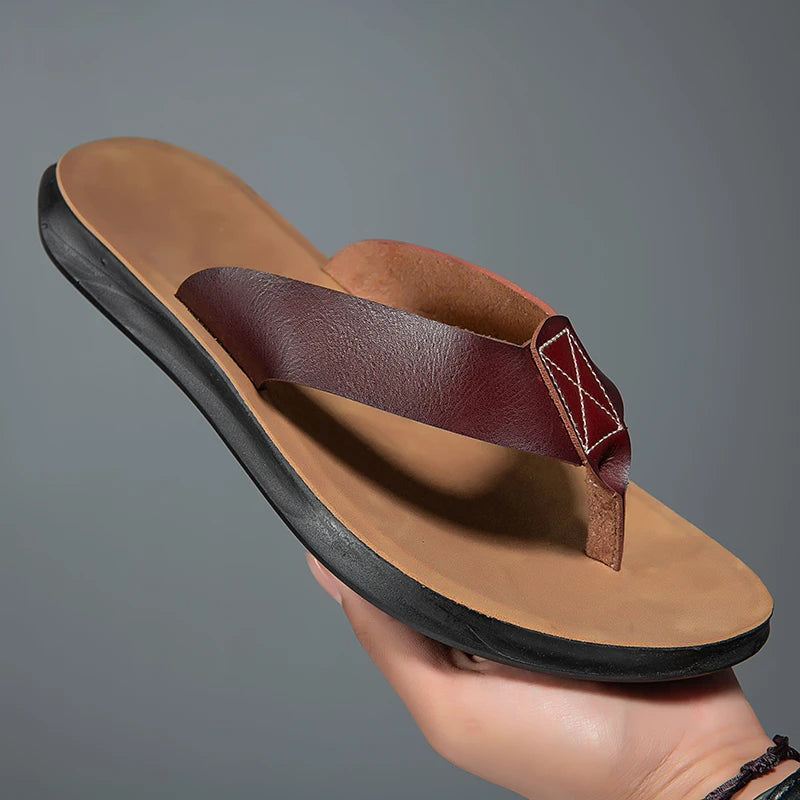 Sandalias casuales de piel
