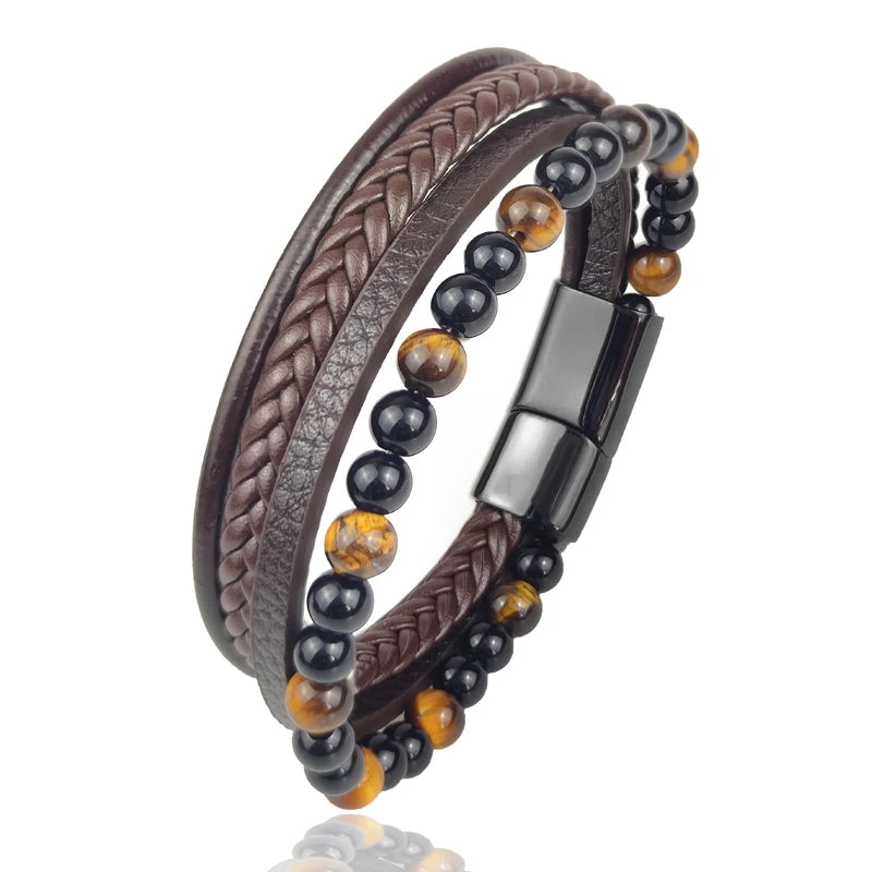 Pulsera de acero de lujo para hombre