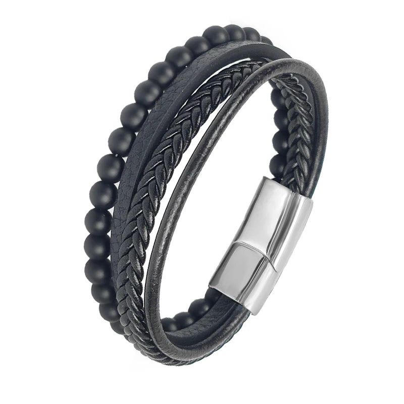 Pulsera de acero de lujo para hombre