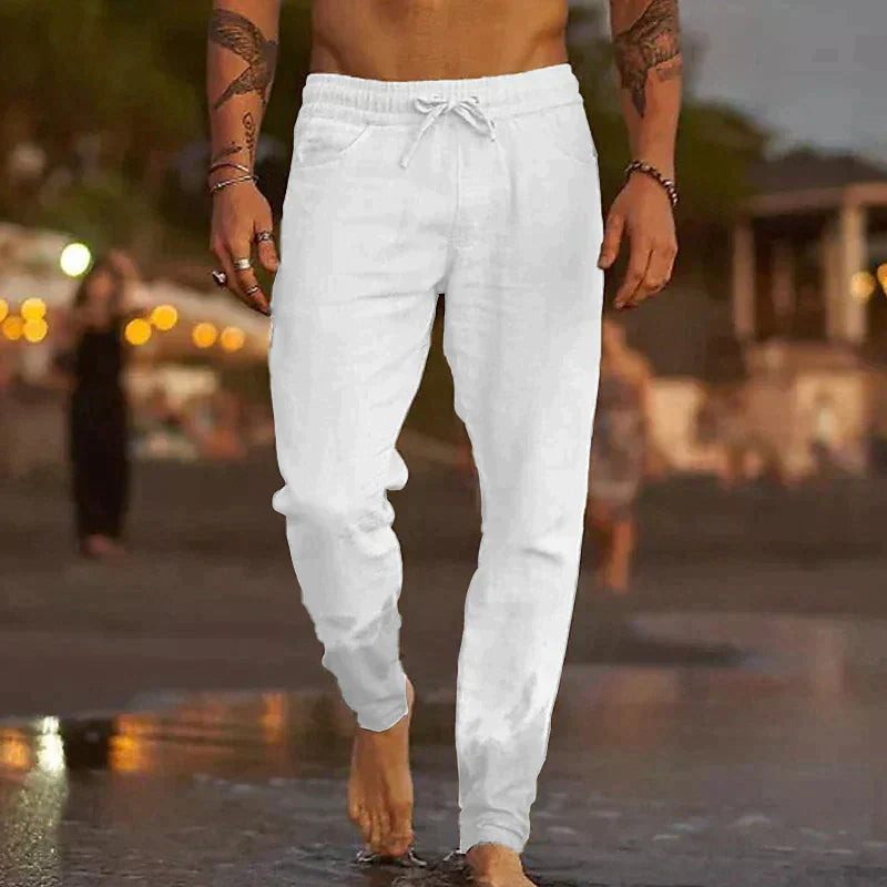 Pantalones de playa de lino