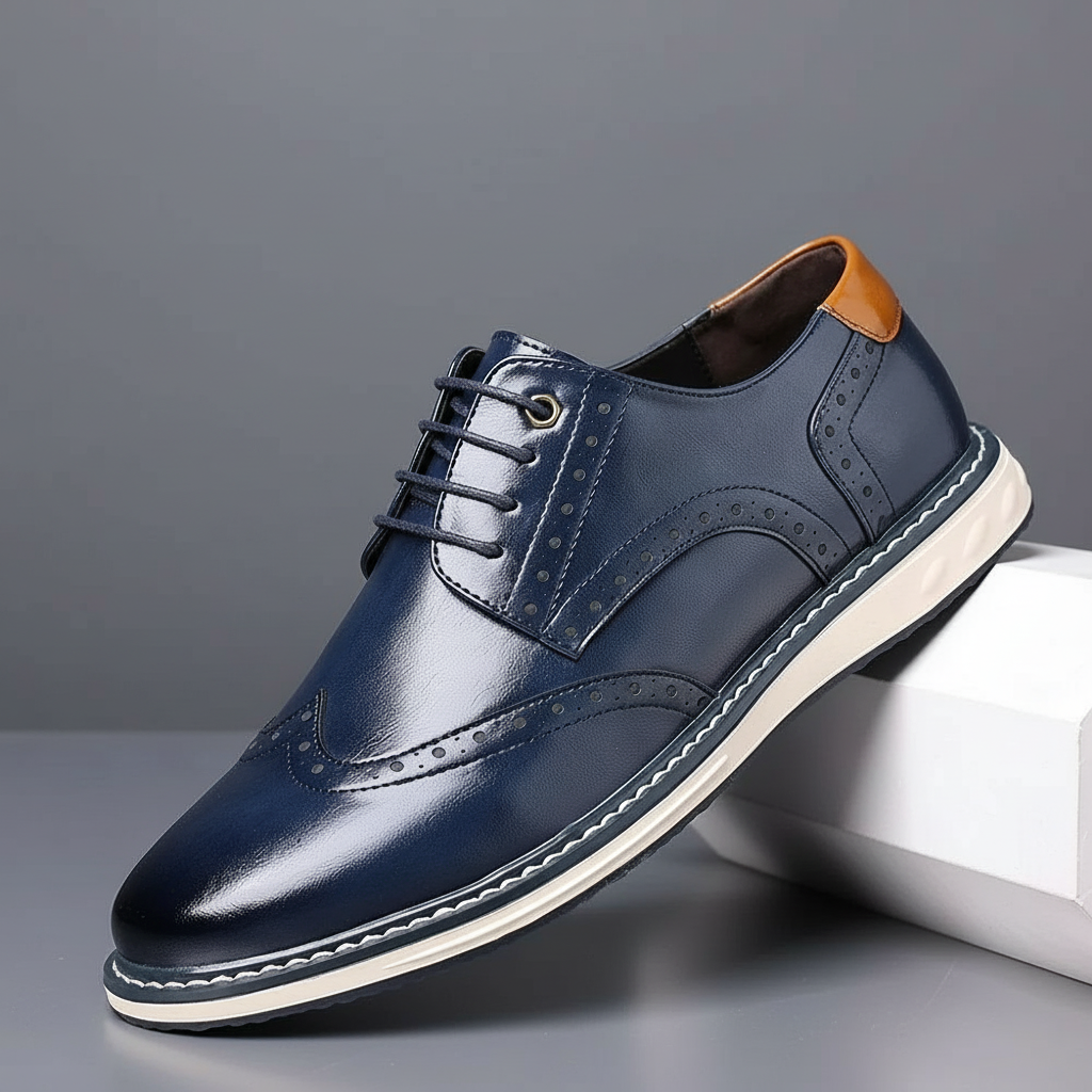 Elegante zapato Oxford de cuero
