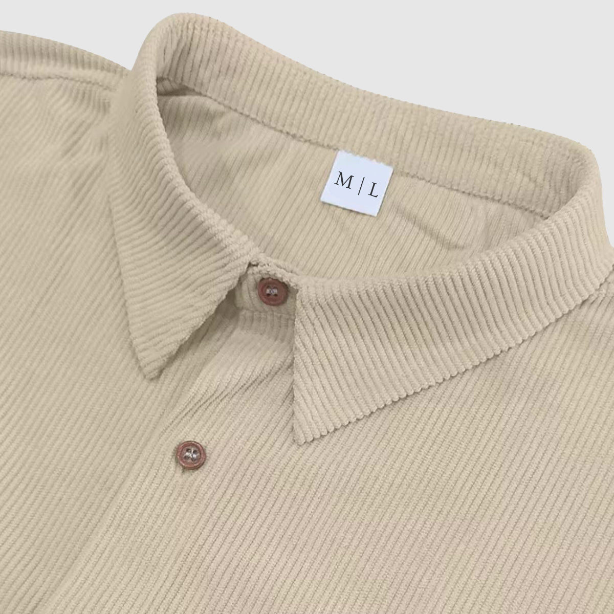 Elegante camisa de pana para hombre
