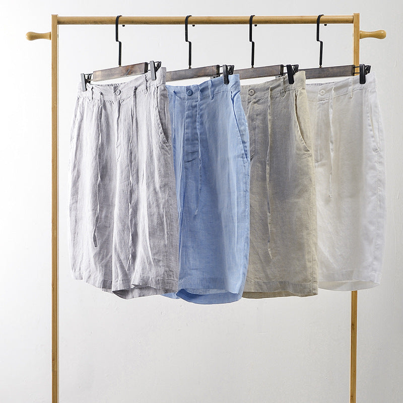 Pantalones cortos de lino de alta calidad