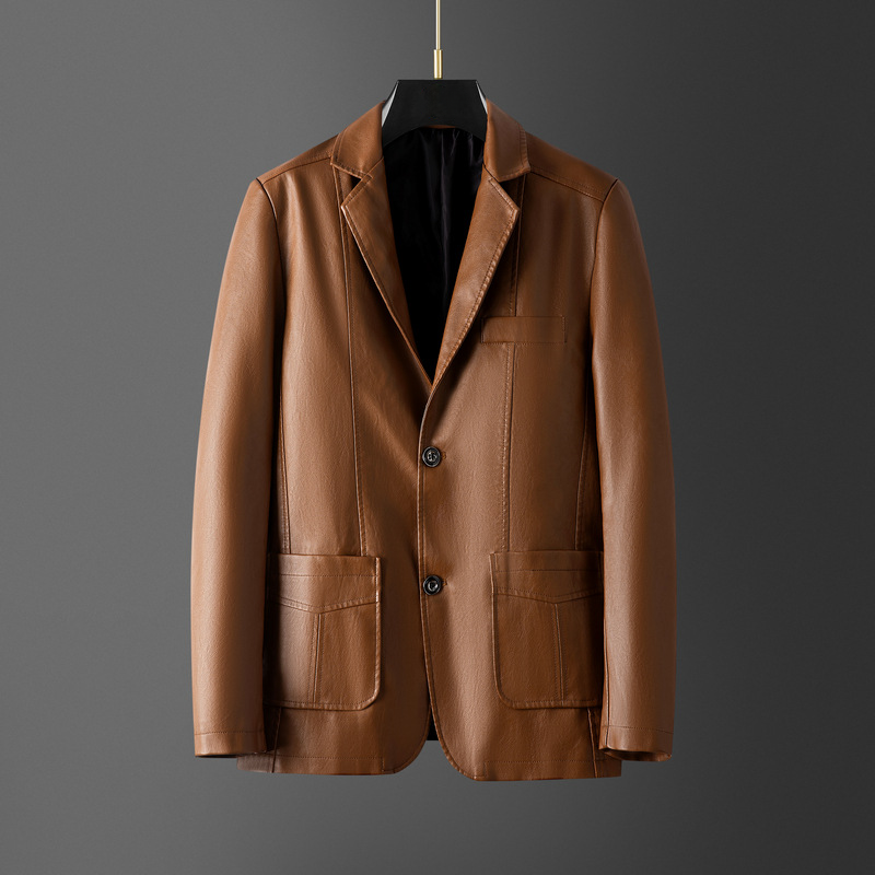 Elegante Blazer de piel para hombre