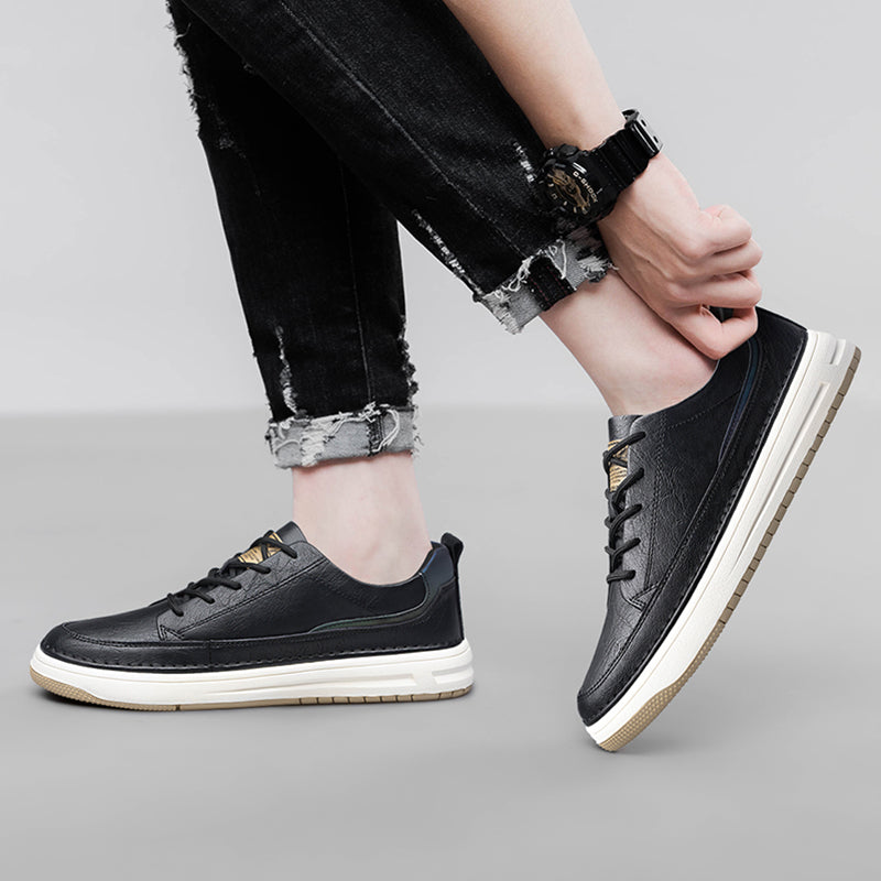 Zapatillas clásicas de piel