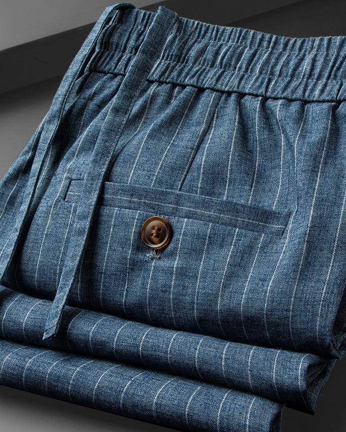 Elegantes pantalones de lino