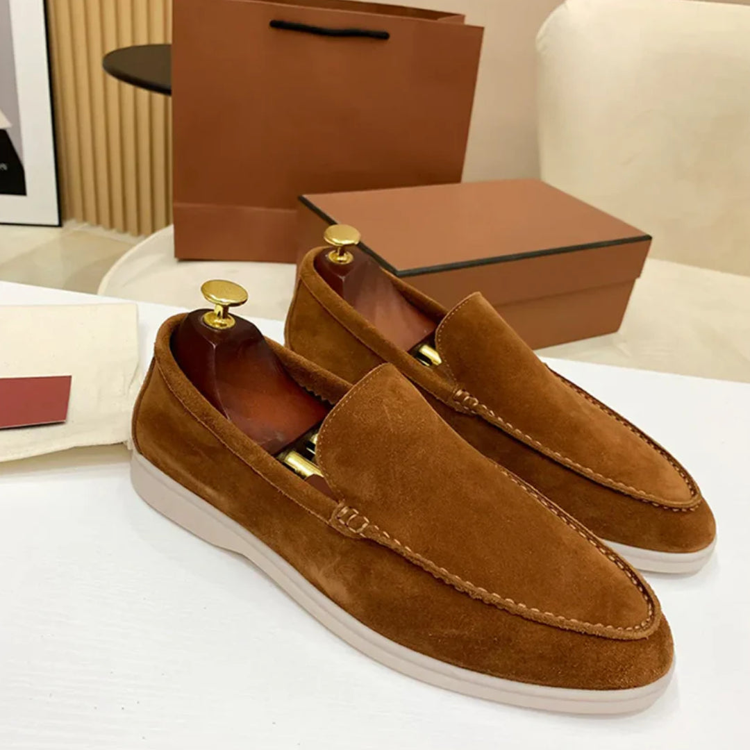 Mocasines clásicos de ante