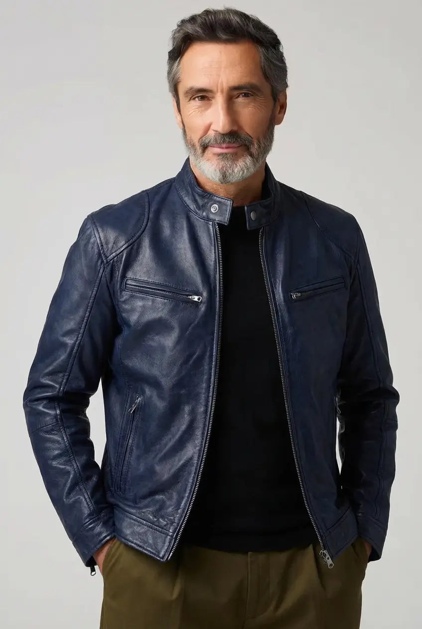 Givalli - Chaqueta de cuero